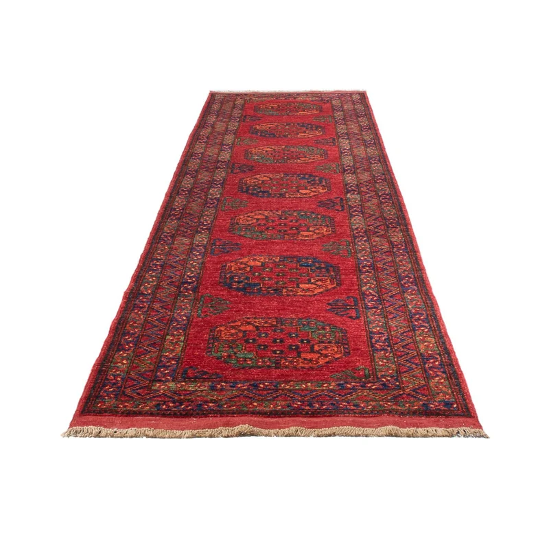 Afghan Teppich 85x368cm - Orientteppich - rot