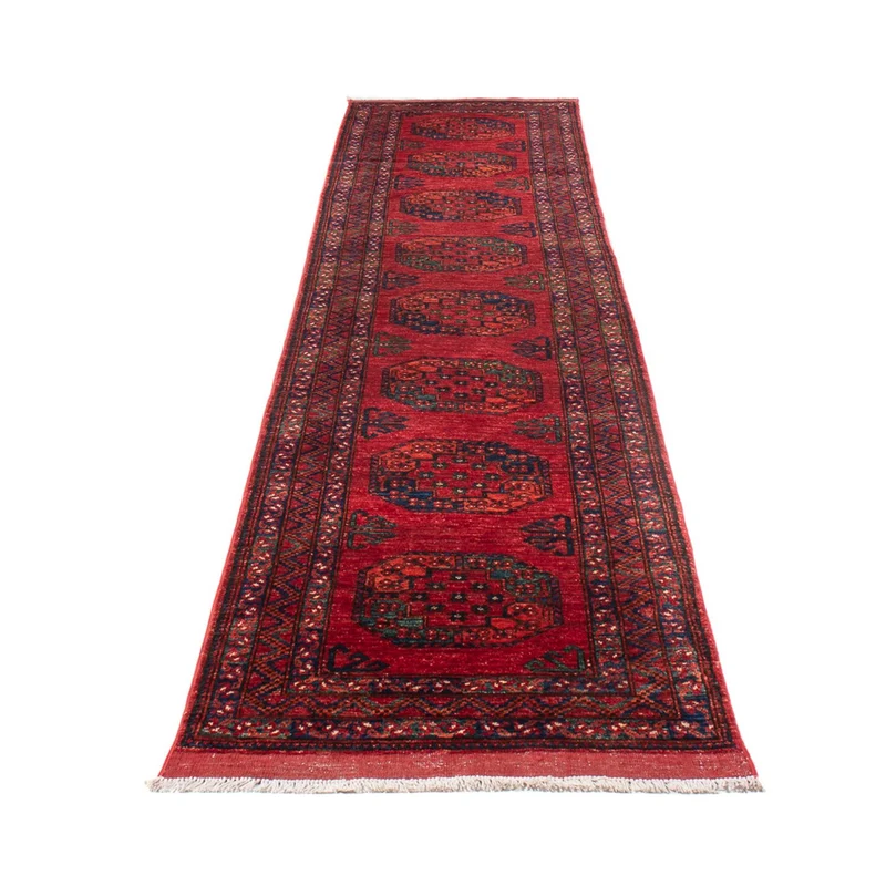 Läufer Afghan - 76 x 395 cm - rot