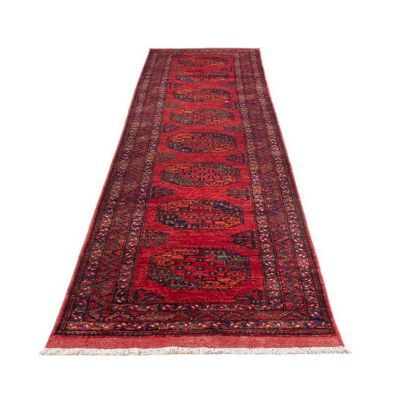 Läufer Afghan - 77 x 395 cm - rot