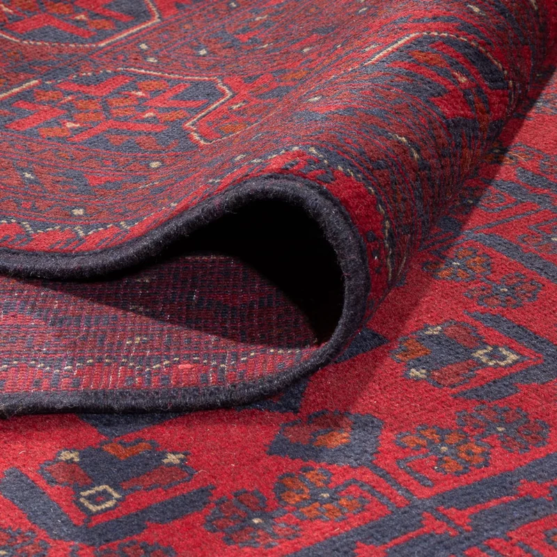 Afghan Teppich - 305 x 391 cm - bordeauxrot
