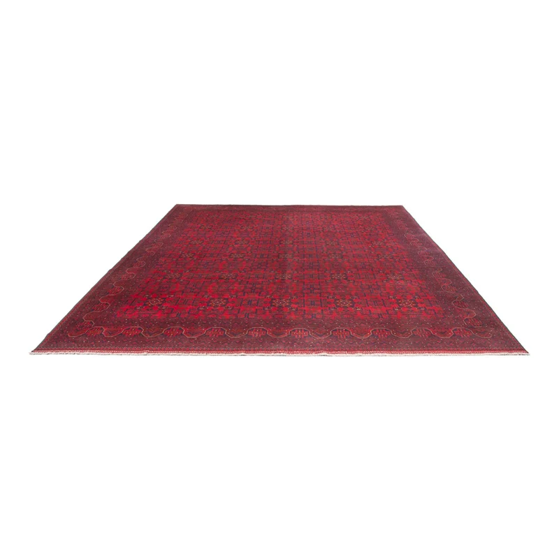 Afghan Teppich - 305 x 391 cm - bordeauxrot