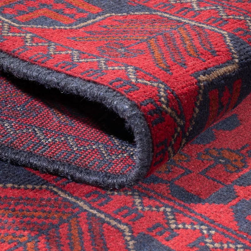 Läufer Afghan - Kunduz - 80 x 390 cm - rot