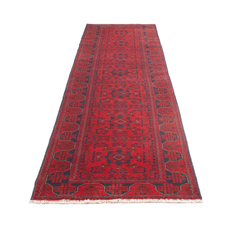 Läufer Afghan - Kunduz - 80 x 390 cm - rot