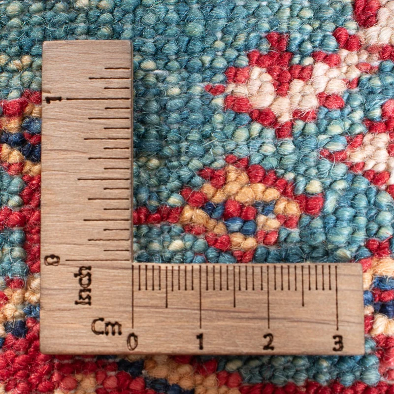 Kazak Teppich 84x294cm - Orientteppich - türkis