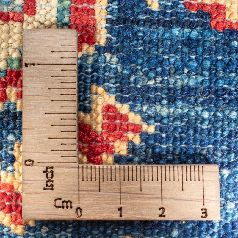 Kazak Teppich 80x304cm - Orientteppich - dunkelblau