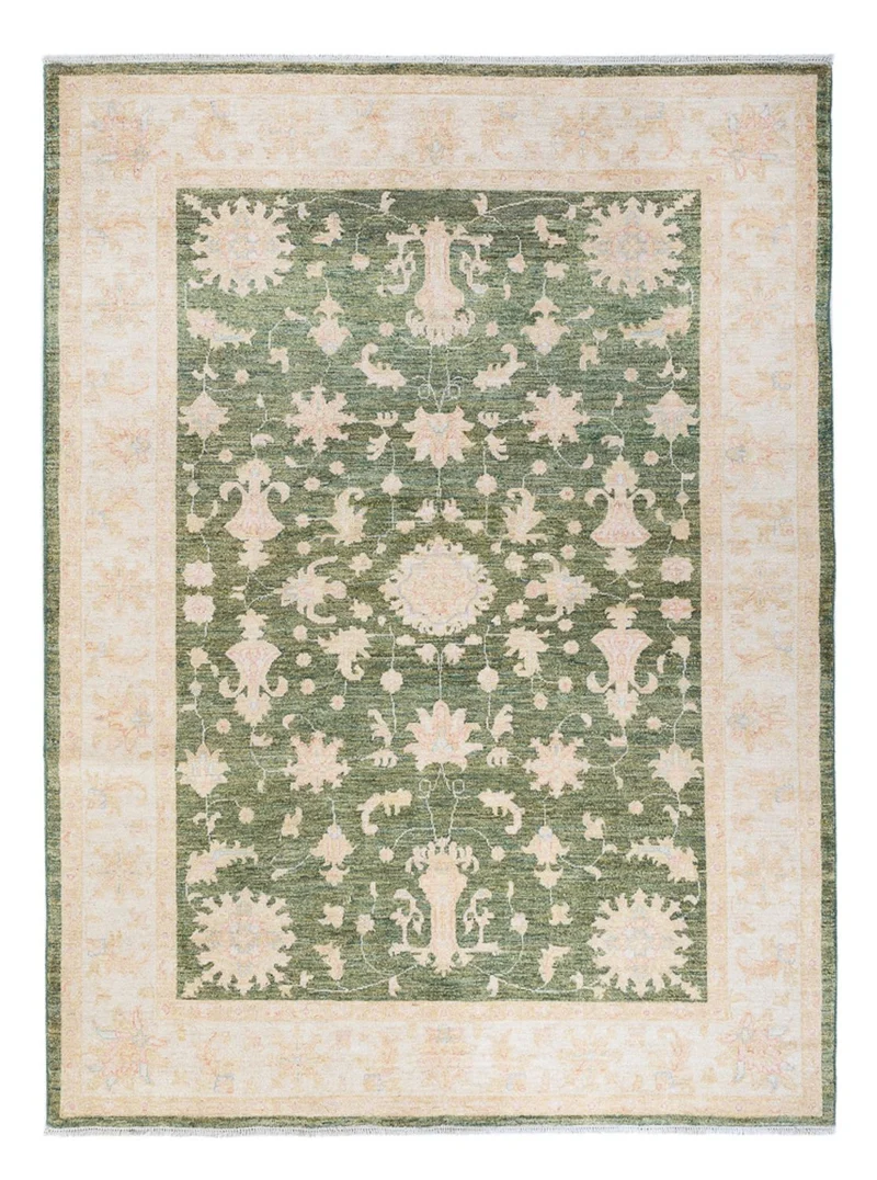 Ziegler Teppich 176x237cm - Orientteppich - grün