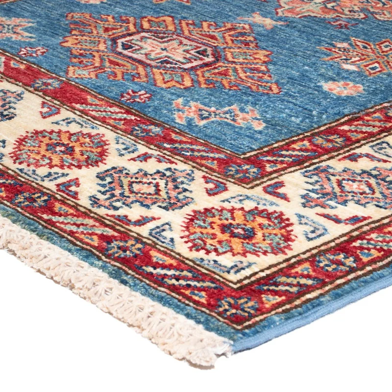 Kazak Teppich 85x299cm - Orientteppich - blau