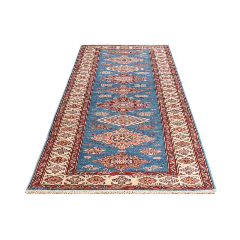 Kazak Teppich 85x299cm - Orientteppich - blau