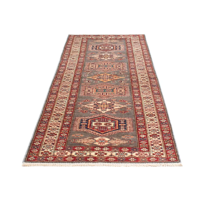 Kazak Teppich 80x294cm - Orientteppich - dunkelbeige