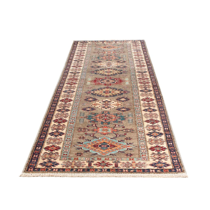 Läufer Ziegler - Kazak - 81 x 317 cm - hellgrau