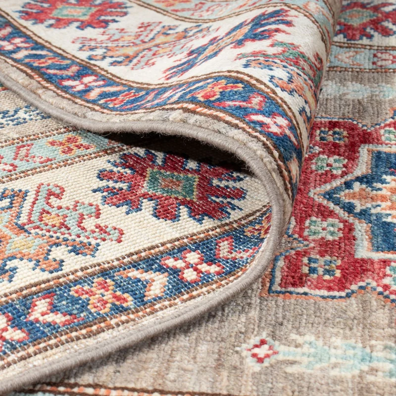 Kazak Teppich 83x305cm - Orientteppich - hellgrau