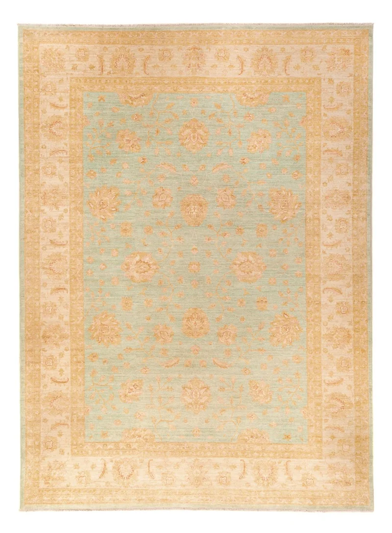 Ziegler Teppich 272x372cm - Orientteppich - hellblau