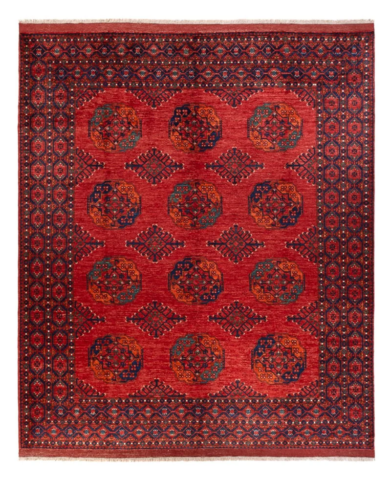 Afghan Teppich 256x298cm - Orientteppich - rot
