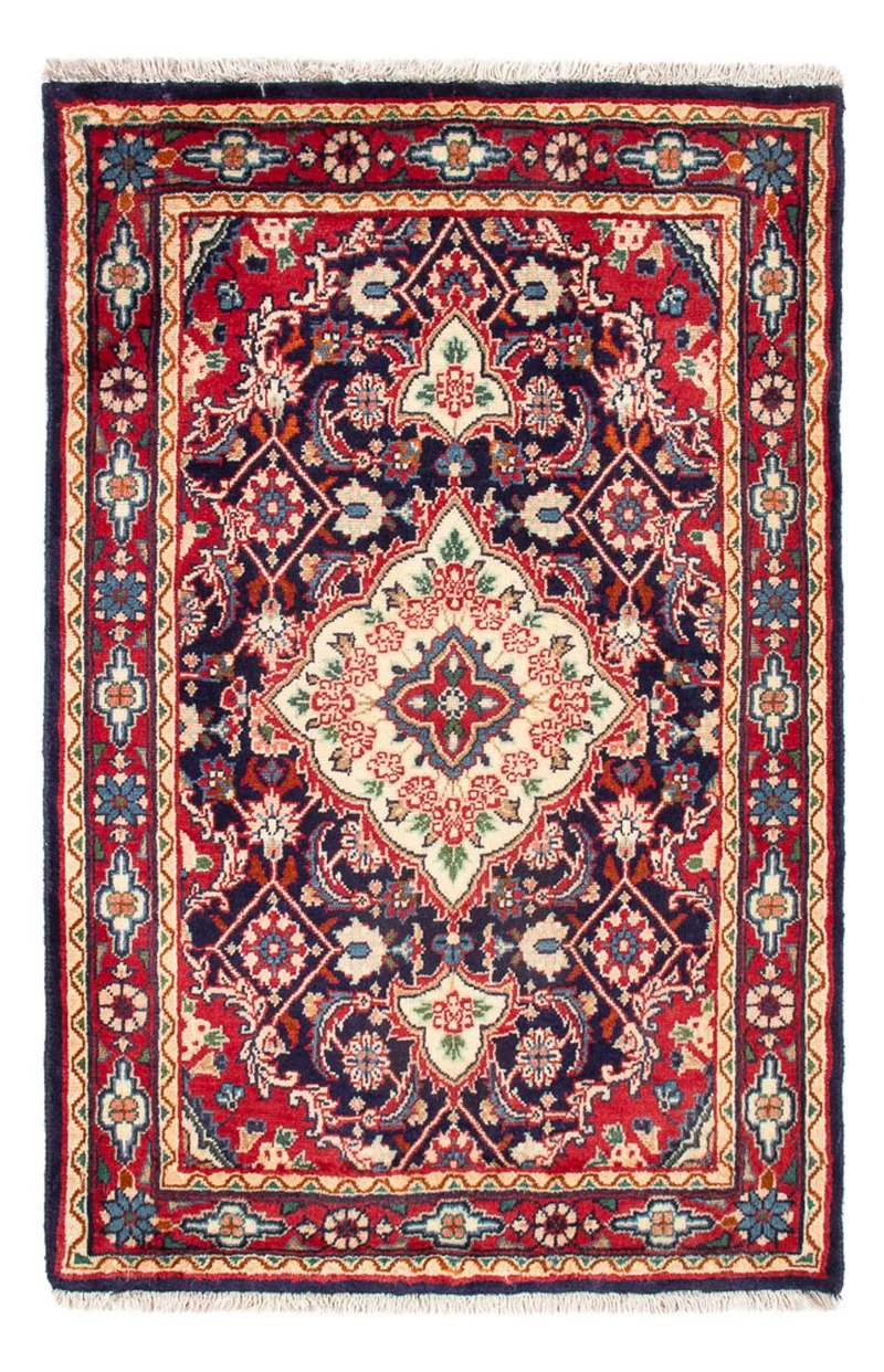 Sarough Teppich 63x101cm - Perserteppich - rosa