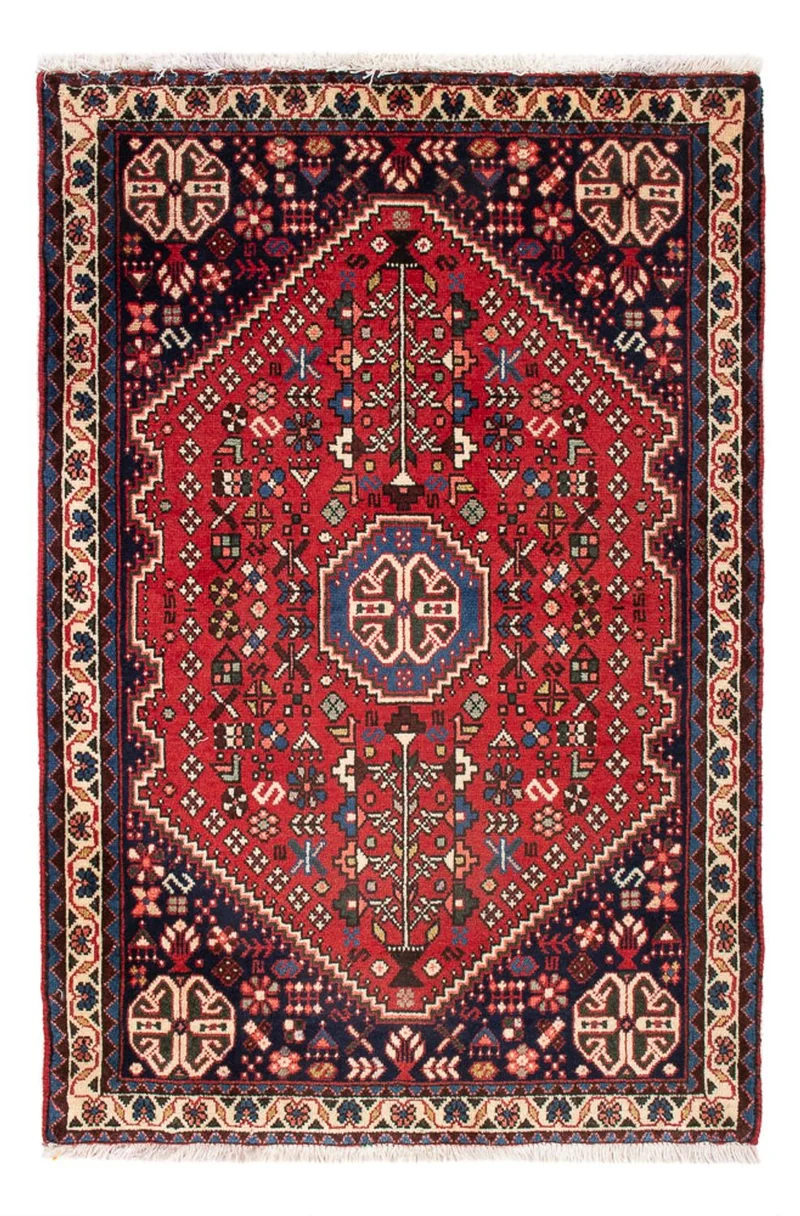 Abadeh Teppich 65x97cm - Perserteppich - rot