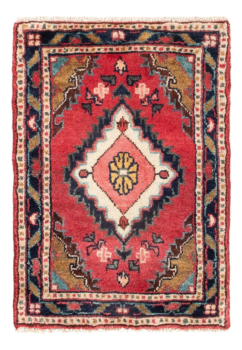 Malayer Teppich 46x66cm - Perserteppich - rot