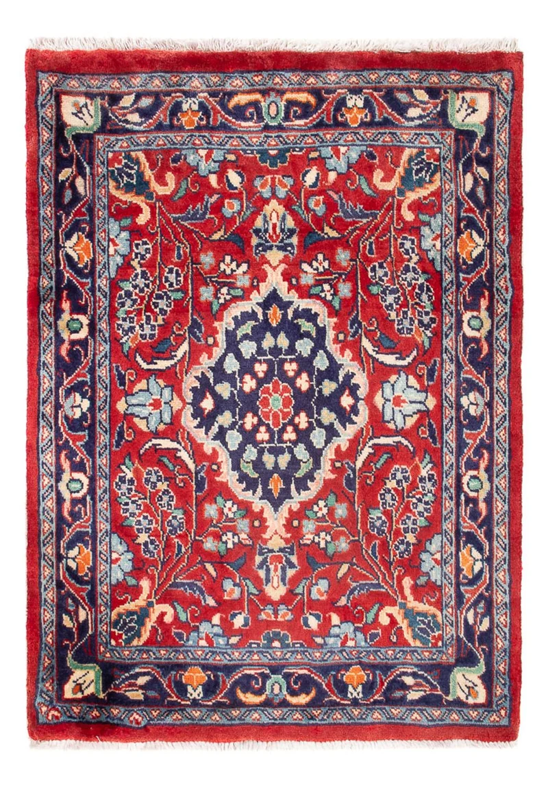Sarough Teppich 63x88cm - Perserteppich - dunkelblau
