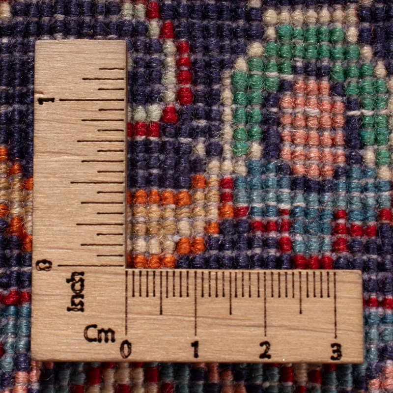 Sarough Teppich 63x88cm - Perserteppich - dunkelblau