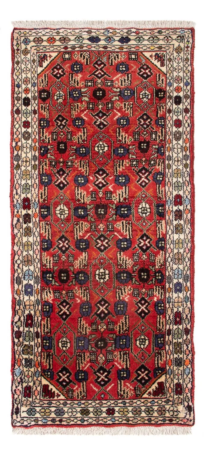 Hamadan Teppich 54x116cm - Perserteppich - terrakotta