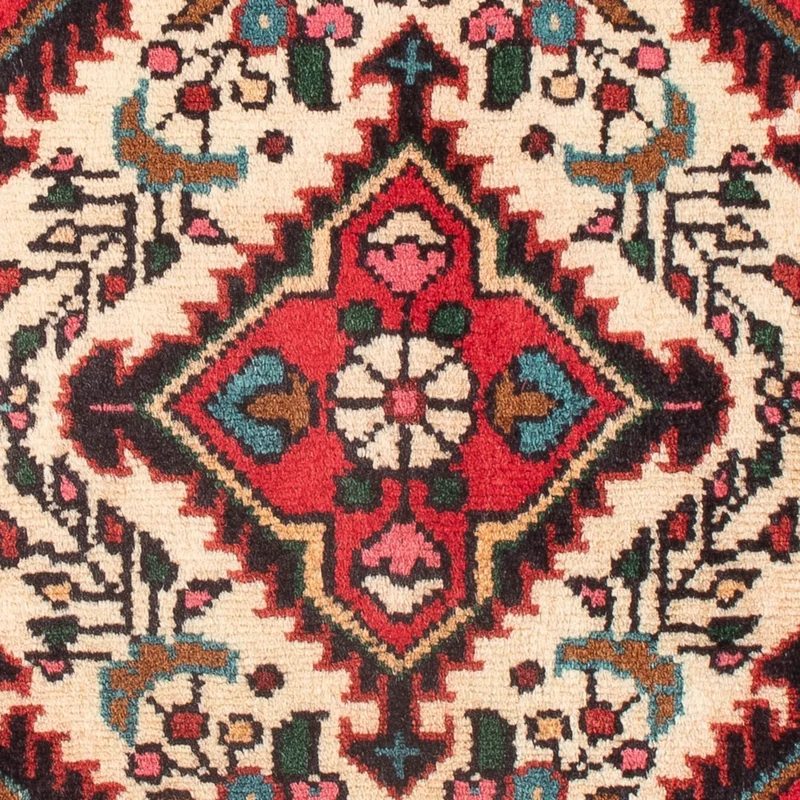 Malayer Teppich 47x62cm - Perserteppich - creme