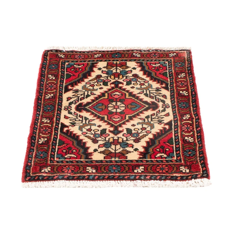 Malayer Teppich 47x62cm - Perserteppich - creme