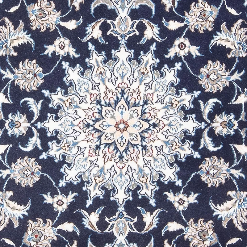 Nain Teppich 120x200cm - Perserteppich - dunkelblau
