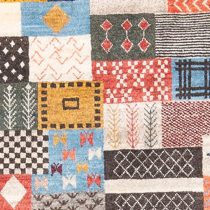 Gabbeh Teppich - Loribaft Perser - 82 x 125 cm - mehrfarbig