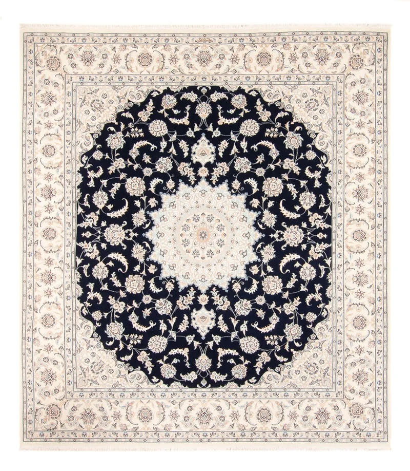 Nain Teppich 223x261cm - Perserteppich - dunkelblau
