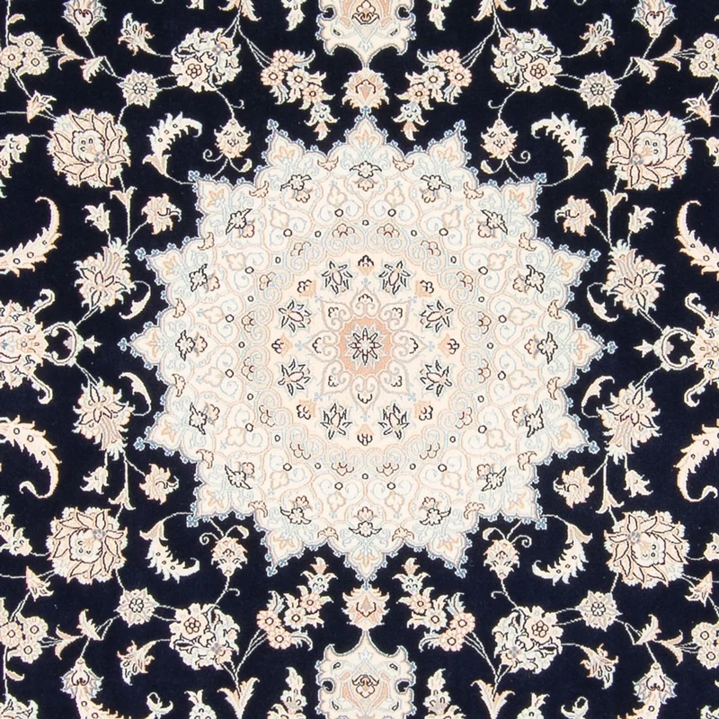 Nain Teppich 223x261cm - Perserteppich - dunkelblau