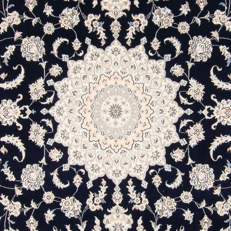 Nain Teppich 227x280cm - Perserteppich - dunkelblau