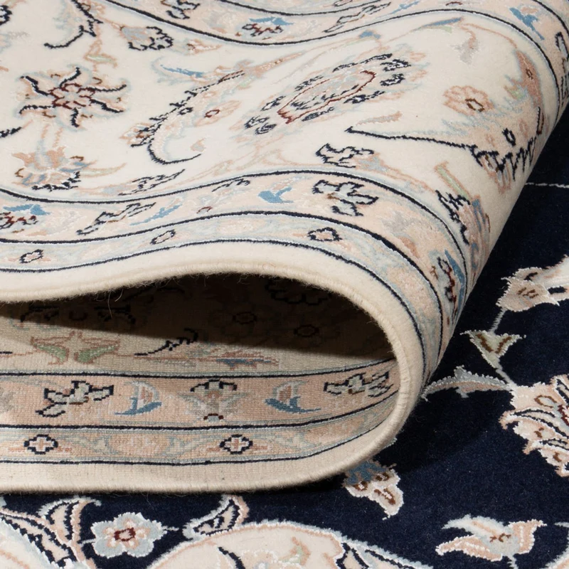 Nain Teppich 227x280cm - Perserteppich - dunkelblau
