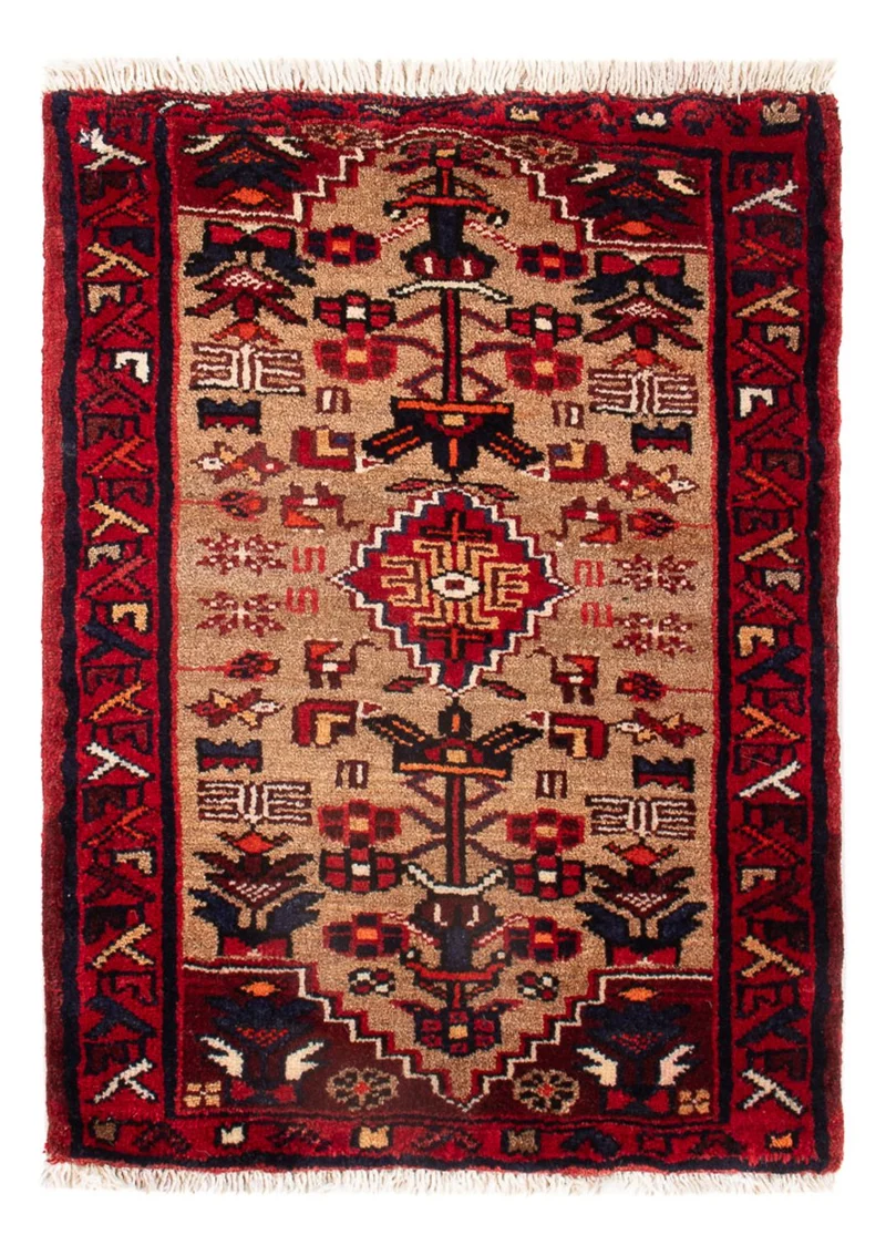 Malayer Teppich 50x66cm - Perserteppich - braun