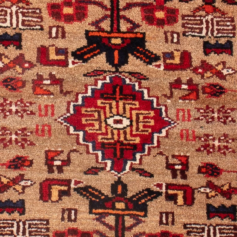 Malayer Teppich 50x66cm - Perserteppich - braun