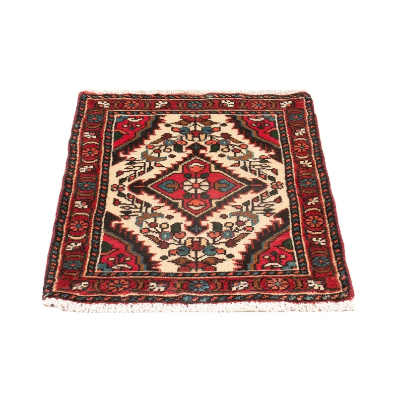 Malayer Teppich 47x64cm - Perserteppich - creme
