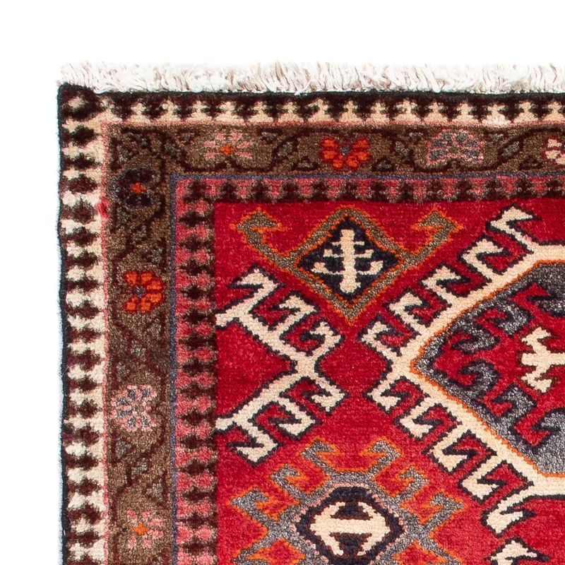 Turkaman Teppich 67x89cm - Orientteppich - rot