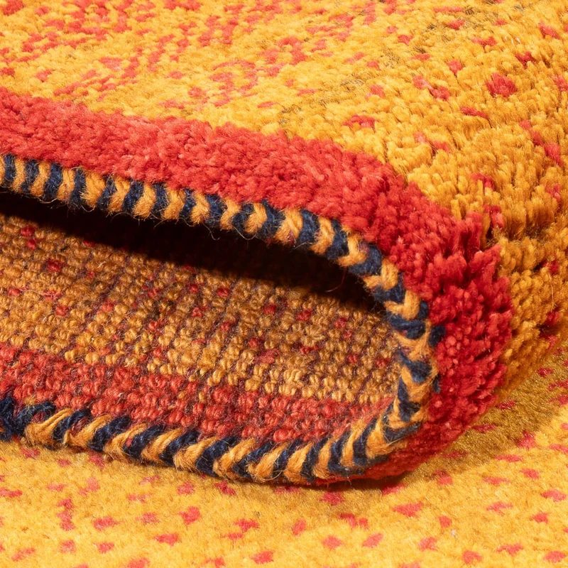 Gabbeh Persisch Teppich 85x258cm - Perserteppich Wollteppich - orange