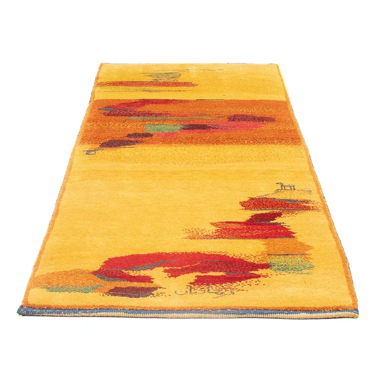 Gabbeh Persisch Teppich 85x213cm - Perserteppich Wollteppich - mehrfarbig