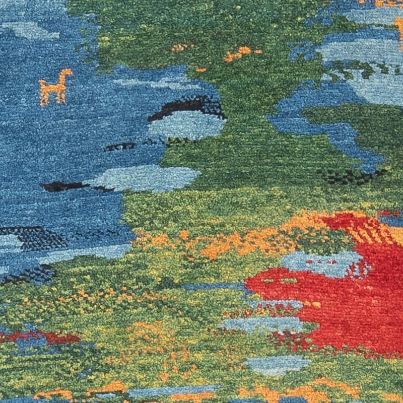Gabbeh Persisch Teppich 78x242cm - Perserteppich Wollteppich - mehrfarbig