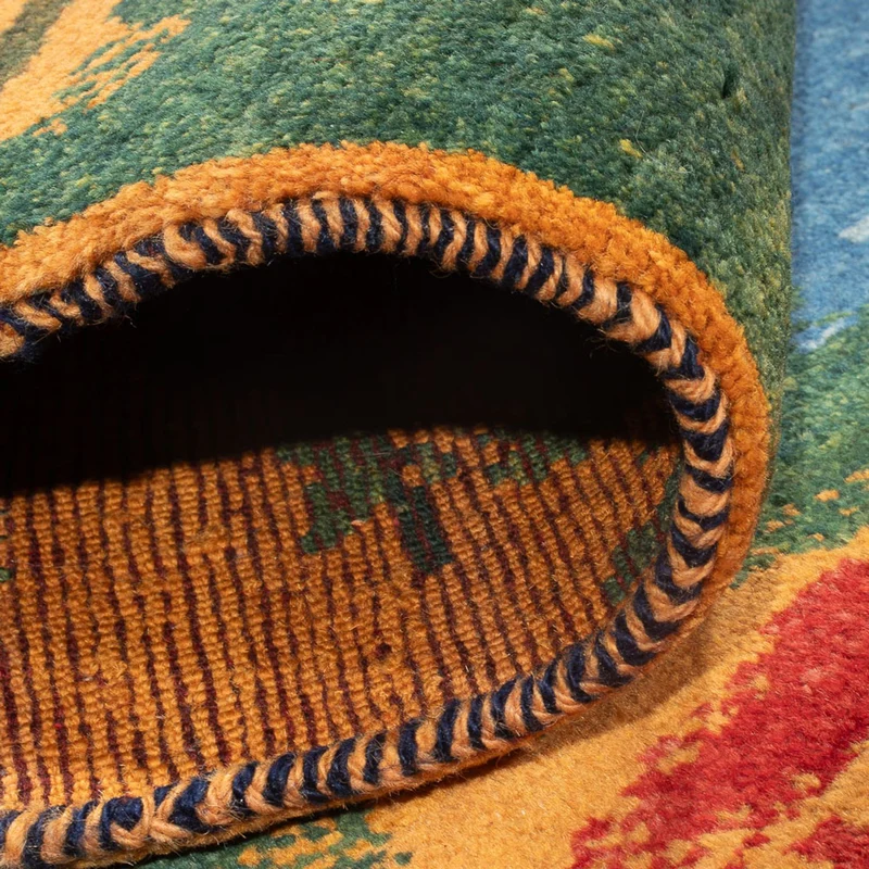 Gabbeh Persisch Teppich 78x242cm - Perserteppich Wollteppich - mehrfarbig