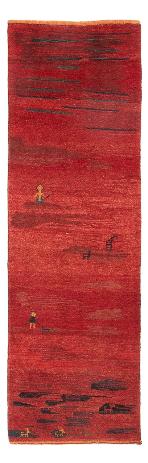 Gabbeh Persisch Teppich 73x236cm - Perserteppich Wollteppich - mehrfarbig
