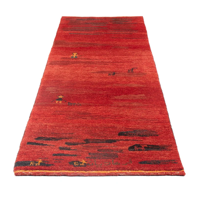 Gabbeh Persisch Teppich 73x236cm - Perserteppich Wollteppich - mehrfarbig
