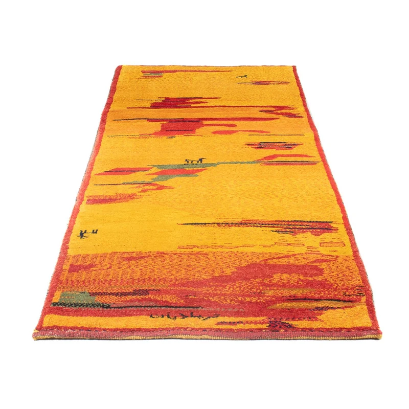Gabbeh Persisch Teppich 85x235cm - Perserteppich Wollteppich - mehrfarbig