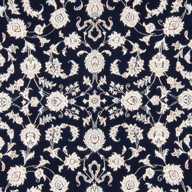 Perserteppich - Nain quadratisch - 200 x 213 cm - dunkelblau