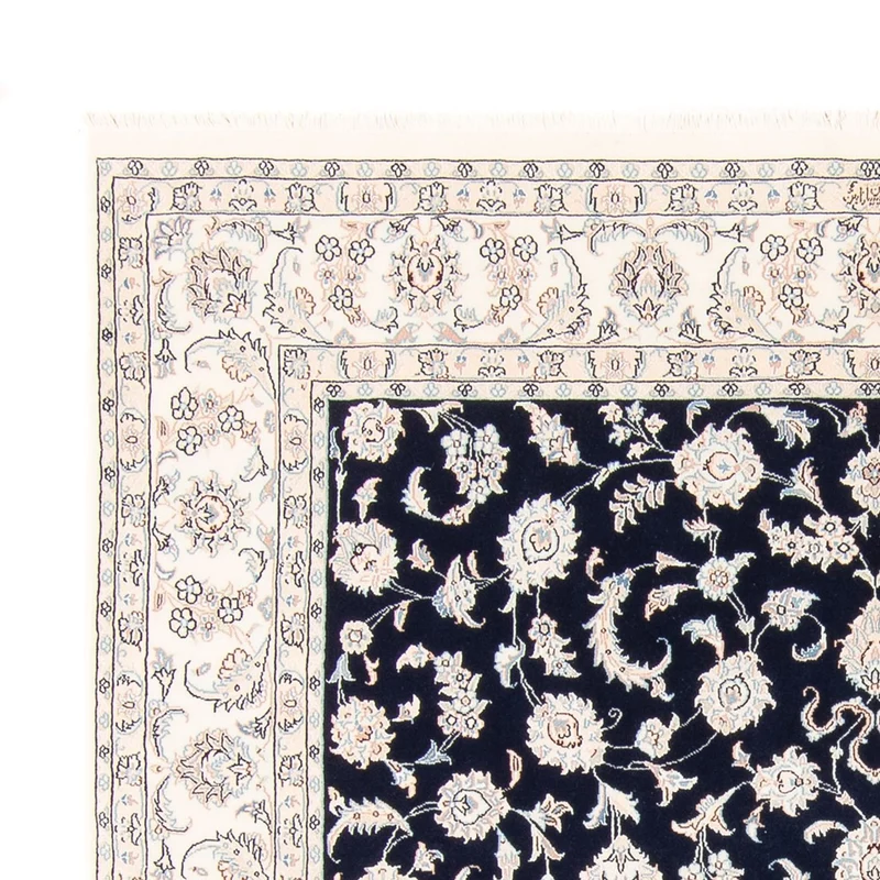 Perserteppich - Nain quadratisch - 200 x 213 cm - dunkelblau