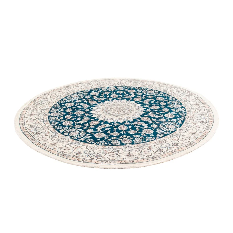 Nain Teppich 200x200cm - Perserteppich - blau