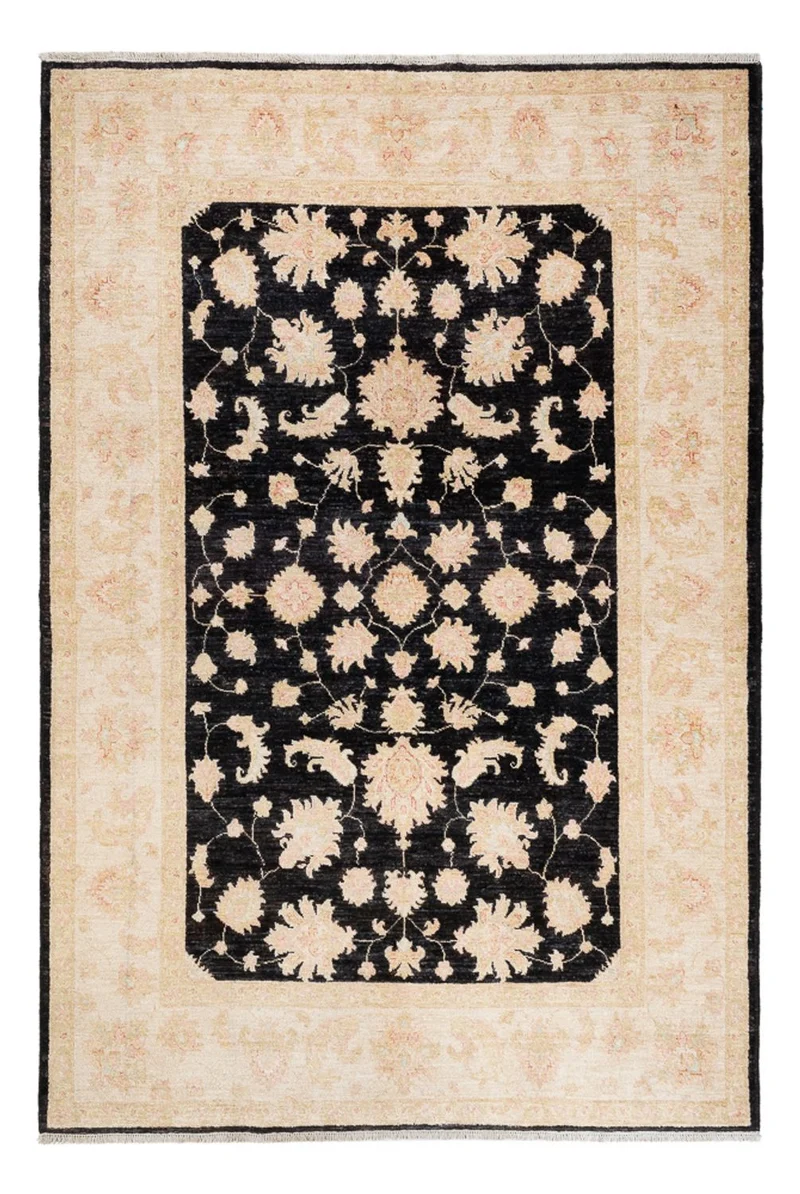 Ziegler Teppich 169x252cm - Orientteppich - schwarz