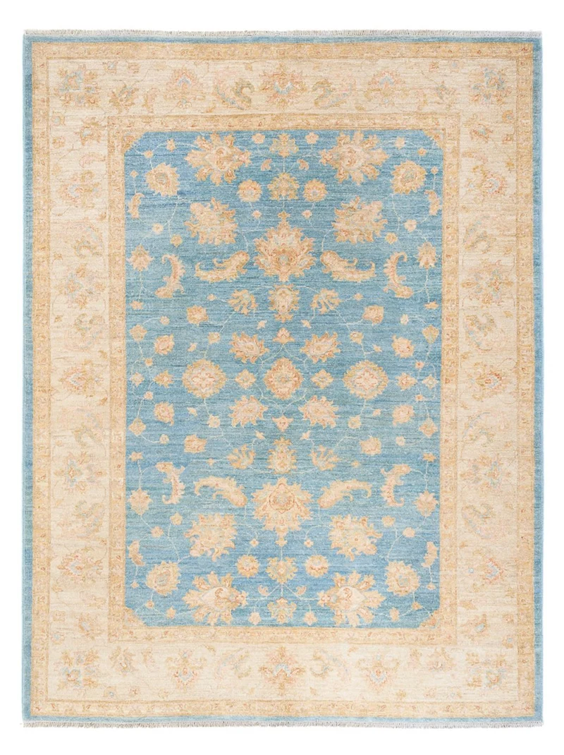 Ziegler Teppich 176x236cm - Orientteppich - blau