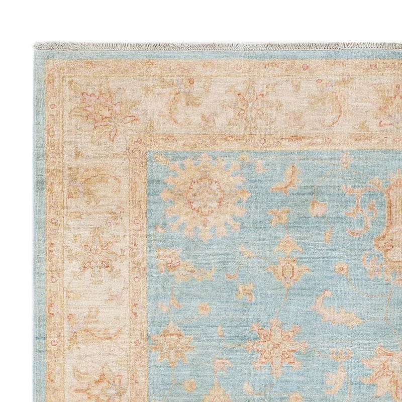 Ziegler Teppich - 177 x 235 cm - hellblau