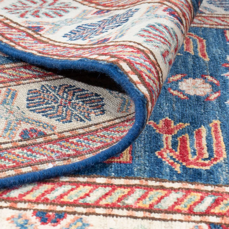 Kazak Teppich 84x299cm - Orientteppich - blau