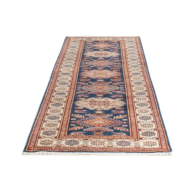 Kazak Teppich 84x299cm - Orientteppich - blau